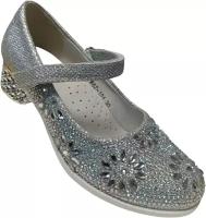 Туфли Camidy, размер 37, серебряный, стелька 23,5 см