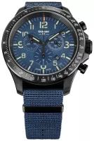 Часы Traser P67 Officer Pro Chrono Blue с текстильным ремешком НАТО 109461