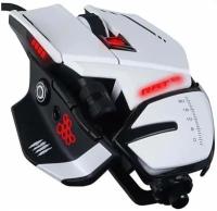 Мышь Mad Catz R.A.T. 6+ White проводная, оптическая, 12000 dpi, USB, RGB подсветка, белая/черная