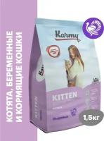 Сухой корм для котят и беременных кошек Karmy Kitten, индейка