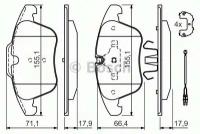 Колодки дисковые передние для citroen c5 1.8/2.0/1.6hdi/2.0hdi 08 Bosch 0986494371