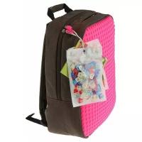 Пиксельный рюкзак Canvas Classic Pixel Backpack WY-A001 Фуксия