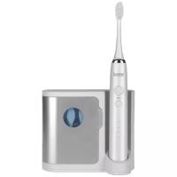 Электрическая зубная щетка Donfeel HSD-010 белая с УФ-лампой, 3 насадки