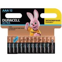 Батарейка Duracell Ultra Power AAA/LR03, в упаковке: 12 шт