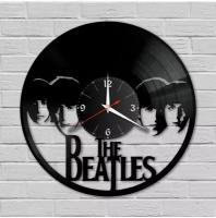 Настенные часы из виниловой пластинки The Beatles/ виниловые/из винила/часы пластинка/ретро часы