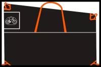 Чехол тент для перевозки и хранения велосипедов V1 оранжевый