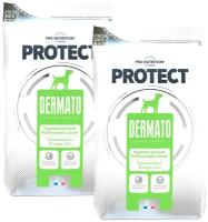 FLATAZOR PROTECT DERMATO для взрослых собак всех пород при аллергии (2 + 2 кг)