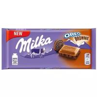 Шоколад молочный Milka Oreo Brownie, 100 г 4624778