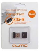 Флешка 16Gb QUMO QM16GUD-NANO-B USB 2.0 черный