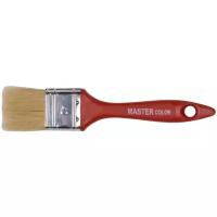 Кисть флейцевая Master Color 30-0122 толщ. 12 мм, 70% ПБT/30% светл. натур. щетина, нерж. обжим, пла ст. ручка, ширина 40 мм