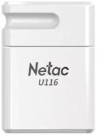 Флеш-диск 16 GB NETAC U116, USB 2.0, белый, NT03U116N-016G-20WH