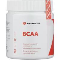 Аминокислоты / BCAA / БЦАА / Порции: 40х5г или 20х10г / PureProtein / 200г / Лесные ягоды