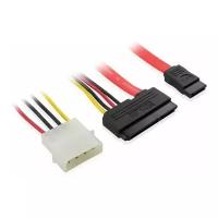 Комплект кабелей SATA II 50 см GCR SATA II до 3Gbps 22pin(15pin+7pin)/Molex 4pin/SATA