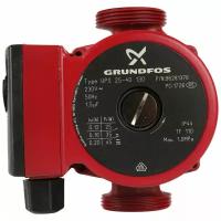 Циркуляционный насос Grundfos UPS 25-40 130 (45 Вт) красный/черный