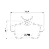 Комплект тормозных колодок Brembo P 61 114