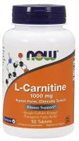 L-Carnitine 1000 mg NOW (50 таб)