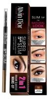 Alvin D'or карандаш Make Up Super Slim, оттенок 01 Light Brown