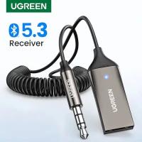 Aвтомобильный Bluetooth AUX адаптер, ресивер 3,5mm AUX-USB Ugreen CM309 (70601) Bluetooth v5.3