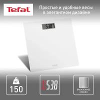 Весы напольные электронные Tefal Premiss PP1401V0, белый, 150 кг, закаленное стекло