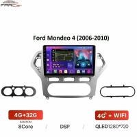 Штатная магнитола FarCar для Ford Mondeo 4 (2006-2010) на Android 10 (4gb/32gb/WiFi/BT/GPS/DSP/QLED/4G)