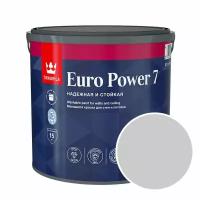 Краска моющаяся Tikkurila Euro Power 7 RAL 7035 (Светло-серый - Light grey) 2,7 л