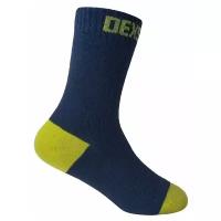 Водонепроницаемые носки детские DexShell Ultra Thin Children Socks M (18-20 см), черный/желтый