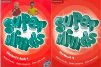 Super Minds 4 комплект: Учебник + Рабочая тетрадь + диски