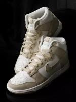 Кроссовки NIKE Dunk, размер 8 US (40 RU), белый, бежевый