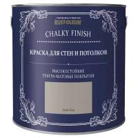 Краска акриловая Rust-Oleum Chalky Finish Wall Paint матовая серый камень 2.5 л 3.67 кг