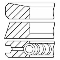 Кольца поршневые NISSAN QASHQAI/X-TRAIL 2.0 M9R 06- d84 2.5-2-2