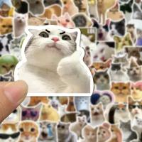 Набор виниловых стикеров на ноутбук и телефон, наклейки мемы для украшений и творчества - Коты Мем - LOL - 100 шт