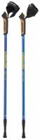 Палки для скандинавской ходьбы BERGER Blade 2-секционные, 77-135 см, синий/красный/желтый