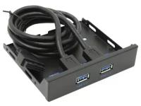 Планка портов на переднюю панель 3.5" USB 3.0 20pin -> 2x A Greenconnection GC-20P2UF3