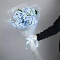 Букет из 3-х голубых гортензий цветы Длина 50 см