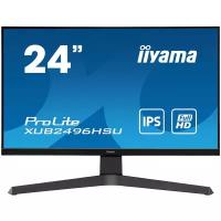 "Монитор Iiyama 23.8"" ProLite XUB2496HSU-B1 черный IPS LED 1ms 16:9 HDMI DisplayPort M/M Mat HAS 250c"