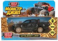 Машина Mitsubishi L200 Монстр Джип 13 см черная металл инерция Технопарк L200-12MUD-BK