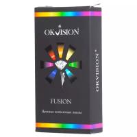 Цветные контактные линзы OKVision Fusion Velvet Black, -5.00, 8.6