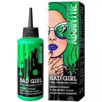 Прямой краситель для окрашивания волос BAD GIRL неоновый зеленый absinthe 150 мл