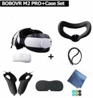 Крепление BOBOVR M2 Pro Upgrade + Набор 5 в 1 Силиконовая маска, чехлы для контроллеров, защита линз, салфетка, накладки для шлема Oculus Quest 2