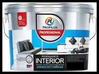 Краска для стен и потолков для влажных помещений латексная Profilux Professional Interior моющаяся матовая база 3 2,5 кг