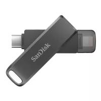 Накопитель SanDisk 64GB iXpand Luxe Type-C/Lightning Flash Drive SDIX70N-064G-GN6NN