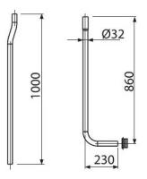 Водосливная труба AlcaPlast A95