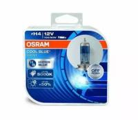 Лампа автомобильная галогенная OSRAM COOL BLUE HYPER PLUS 62193CBB-HCB 50% H4 100/90W P43t 5000K 2 шт