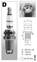 Свеча зажигания BRISK A-Line 23 (DR17LDCY) (240)