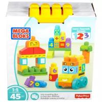 Конструктор Mega Bloks Building Basics FBM80 Обучающий автобус с цифрами