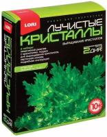 Набор для изготовления лучистых кристаллов "Зелёный кристалл", реагент, краситель, основа, LORI