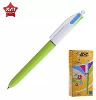 Ручка шариковая автомат. BIC 4 Colours Fun фиолет,розов,голуб,салат