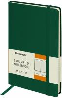 Блокнот Brauberg А5 (148х218 мм), "Metropolis", балакрон, резинка, 80 л, зеленый