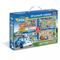 Набор настольных игр Origami Robocar Poli 4 в 1