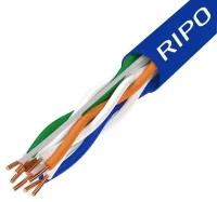 Кабель витая пара для локальной сети LAN UTP4 CAT6 23AWG Cu RIPO 100 метров 001-112017/100